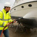 IBC Guardian Tote Topper and Pump System for boat cleaning
